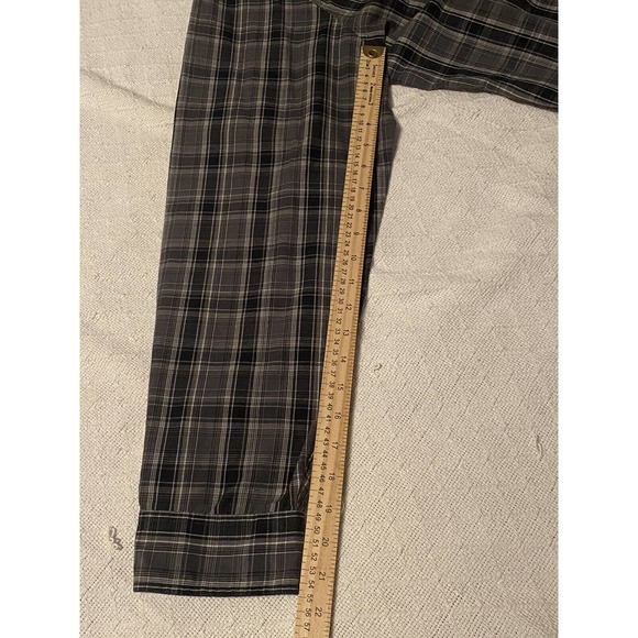 Levis Pearl Snap Shirt Mens XL Black Plaid Check Long Sleeve Western - Picture 9 of 16